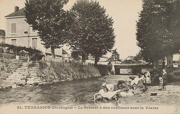 21. TERRASSON (DORDOGNE) - LE BRASSET A SON CONFLUENT AVEC LA VEZERE_0