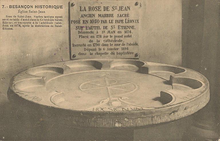 7. - BESANCON HISTORIQUE - EGLISE SAINT-JEAN - LA ROSE DE SAINT-JEAN_0