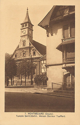 7 - MONTBELIARD (DOUBS) - TEMPLE SAINT-MARTIN. MAISON DOCTEUR TUEFFERD_0