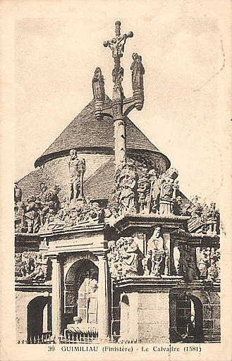 39 GUIMILIAU (FINISTERE) - LE CALVAIRE (1581)_0