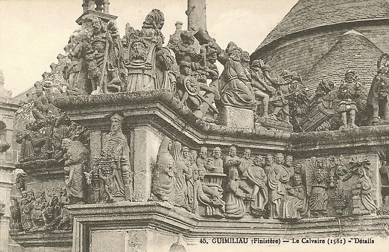 45. GUIMILIAU (FINISTERE) - LE CALVAIRE (1581) - DETAILS_0