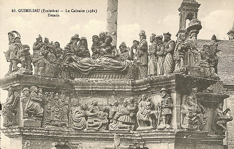 46 GUIMILIAU (FINISTERE) - LE CALVAIRE (1581) - DETAILS_0