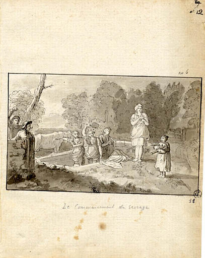 Le commencement du sevrage (titre inscrit), Olivier Perrin, 1810 vers