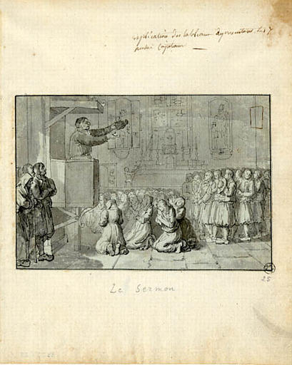 Le sermon (titre inscrit), Olivier Perrin, 1810 vers