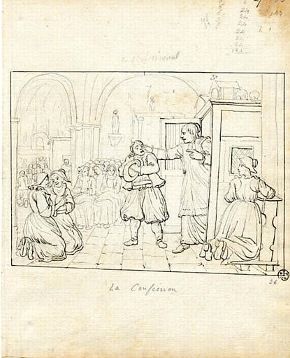La confession (titre inscrit), Olivier Perrin, 1810 vers