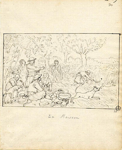 La moisson (titre inscrit), Olivier Perrin, 1810 vers