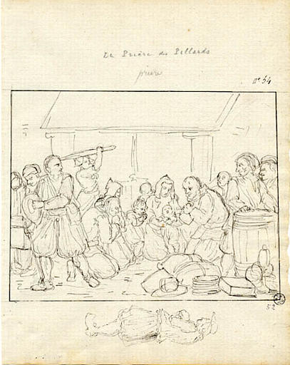La prière des pillards (titre inscrit), Olivier Perrin, 1810 vers