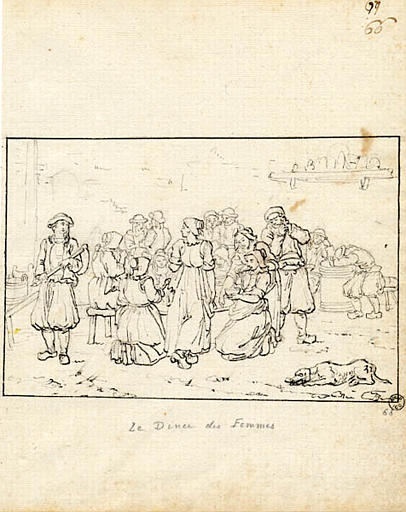 Le dîner des femmes (titre inscrit), Olivier Perrin, 1810 vers