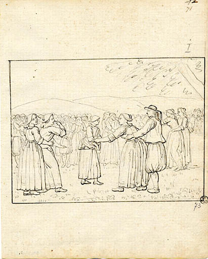 Danse (?) bretonne (titre factice), Olivier Perrin, 1810 vers