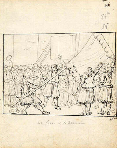 Le lever de la bannière (titre inscrit), Olivier Perrin, 1810 vers