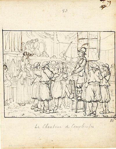 Le chanteur de complaintes (titre inscrit), Olivier Perrin, 1810 vers