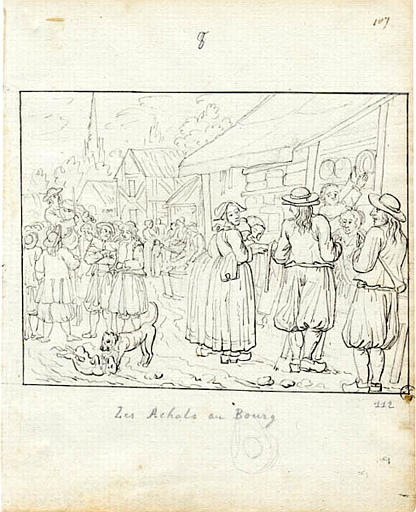 Les achats au bourg (titre inscrit), Olivier Perrin, 1810 vers