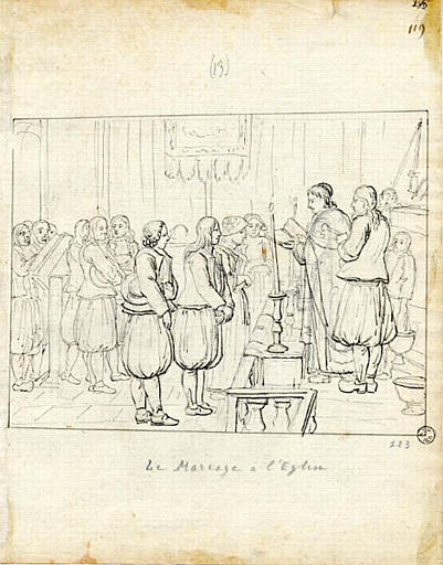 Le mariage à l'église (titre inscrit)_0