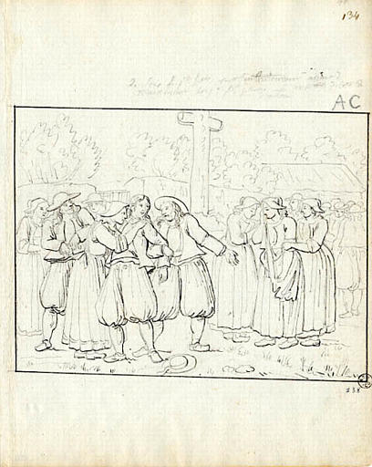 La séparation des mariés le soir (titre inscrit), Olivier Perrin, 1810 vers