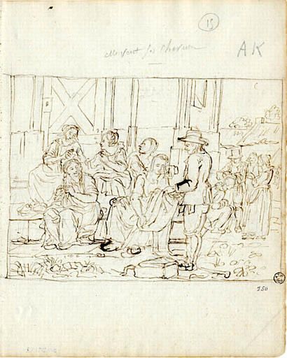 Marie-Anne vend ses cheveux (titre factice), Olivier Perrin, 1810 vers