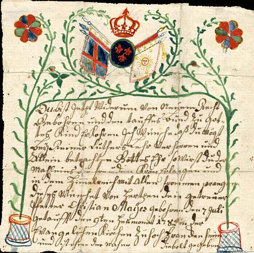 Du Bist Jetzt Widerum Von neuem Recht (titre inscrit, allemand, gothique)_0