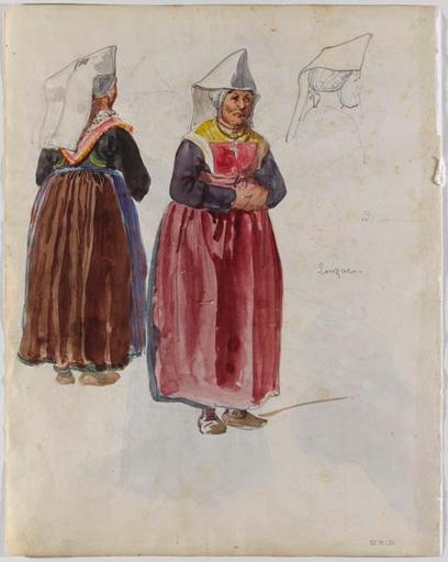 Femmes de Lauzach (titre factice), François Hippolyte Lalaisse, 1843