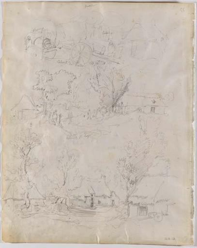 Pardon de St Léger (titre inscrit), François Hippolyte Lalaisse, 1843