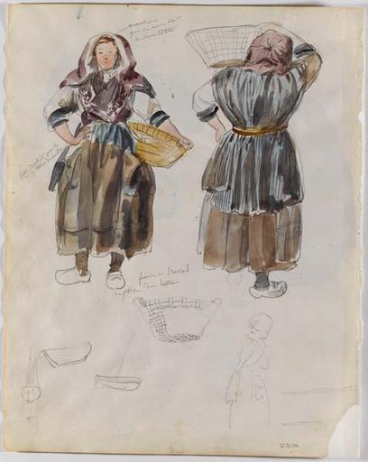Femme au travail / pêche des huîtres (titre inscrit)_0