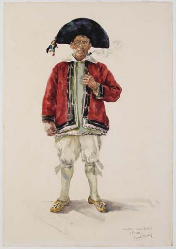 Homme debout en costume de paludier ; l'épicier Monfort de Saillé (titre factice)_0