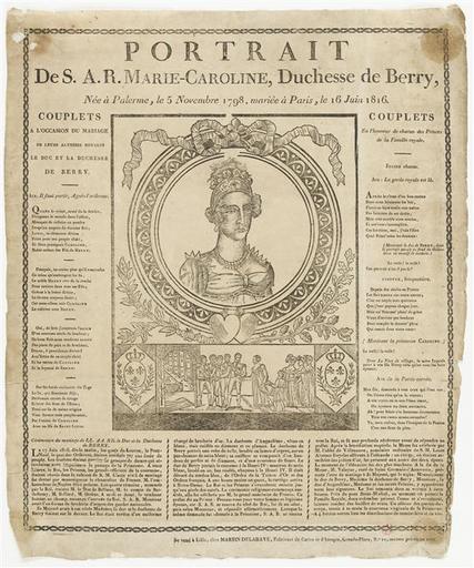 PORTRAIT DE S.A.R.MARIE CAROLINE, DUCHESSE DE BERRY (titre inscrit)_0