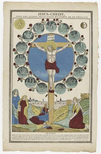 JESUS-CHRIST, / ORNE DES QUINZE PRINCIPAUX MYSTERES DE LA RELIGION. (titre inscrit)_0