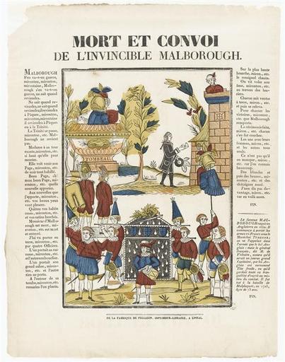 MORT ET CONVOI / DE L'INVINCIBLE MALBOROUGH. (titre inscrit)_0