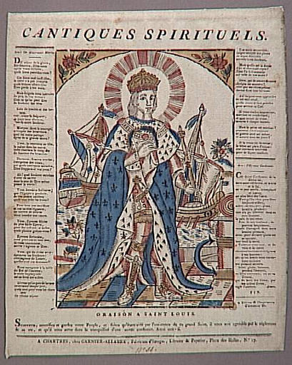 CANTIQUES SPIRITUELS.ORAISON A SAINT LOUIS (titre inscrit)_0
