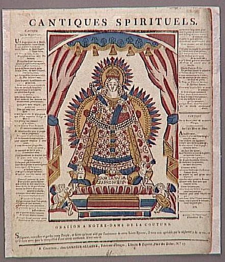 CANTIQUES SPIRITUELS. / ORAISON A NOTRE DAME DE LA COUTURE. (titre inscrit)_0
