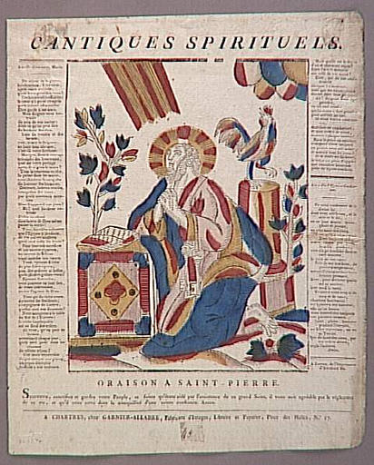 CANTIQUES SPIRITUELS. / ORAISON A SAINT PIERRE (titre inscrit)_0