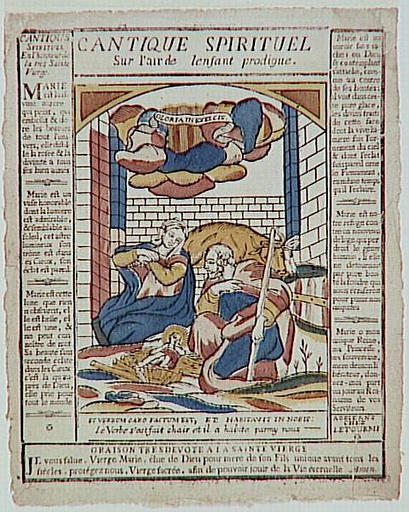 CANTIQUE SPIRITUEL / Sur l'air de lenfant prodigue. (sic) (titre inscrit)_0