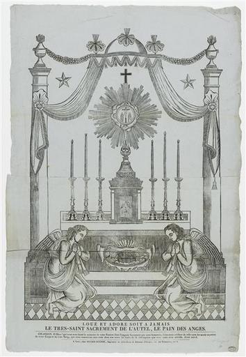 LOUE ET ADORE SOIT A JAMAIS / LE TRES-SAINT SACREMENT DE L'AUTEL, LE PAIN DES ANGES (titre inscrit)_0