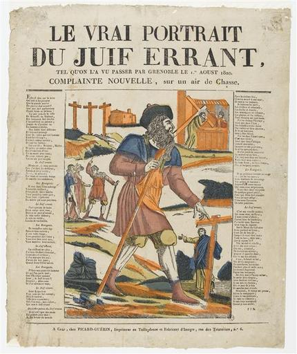 LE VRAI PORTRAIT / DU JUIF ERRANT, / TEL QU'ON LA VU PASSER PAR GRENOBLE LE 1.er AOUST 1820. (titre inscrit)_0