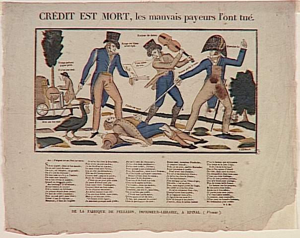 CREDIT EST MORT, les mauvais payeurs l'ont tué. (titre inscrit)_0