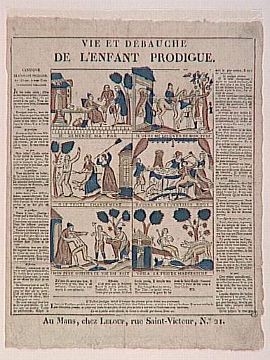 VIE ET DEBAUCHE / DE L'ENFANT PRODIGUE. (titre inscrit)_0
