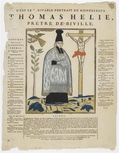 C'EST LE VERITABLE PORTRAIT DU BIENHEUREUX / THOMAS HELIE, / PRETRE DE BIVILLE (titre inscrit)_0