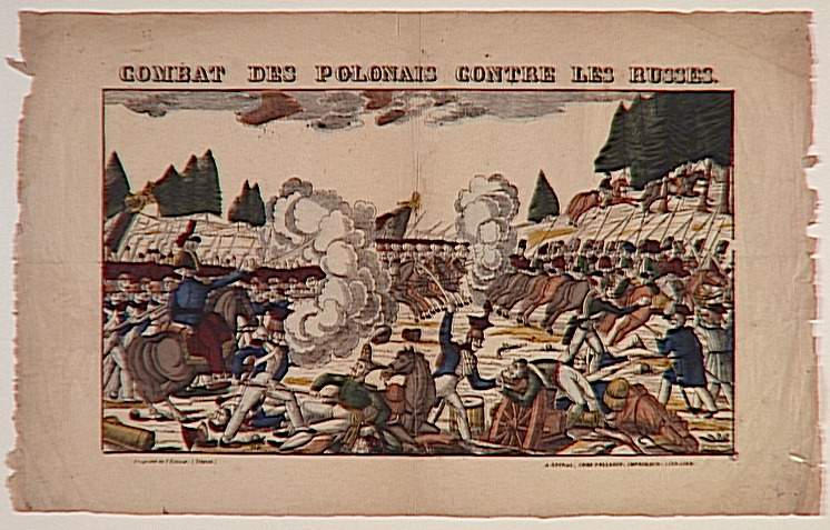 COMBAT DES POLONAIS CONTRE LES RUSSES. (titre inscrit)_0
