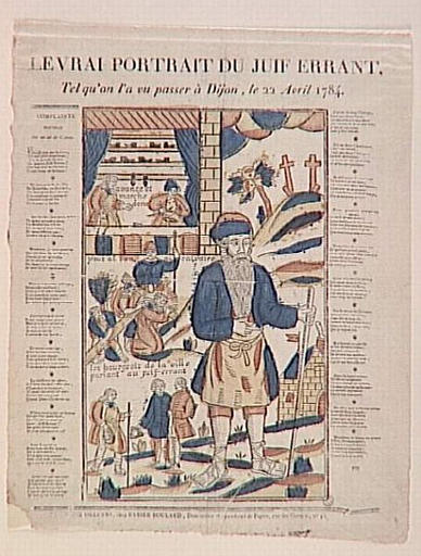LEVRAI PORTRAIT DU JUIF ERRANT, / TEL QU'ON L'A VU PASSER A DIJON, LE 22 AVRIL 1784. (titre inscrit)_0