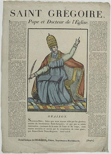 SAINT GREGOIRE, / Pape et Docteur de l'Eglise (titre inscrit)_0