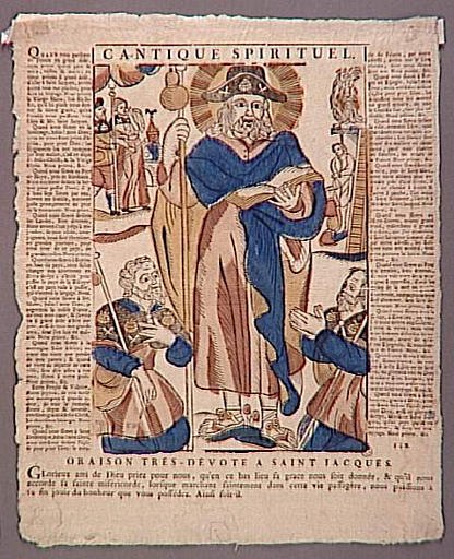 CANTIQUE SPIRITUEL. / ORAISON TRES DEVOTE A SAINT JACQUES (titre inscrit)_0
