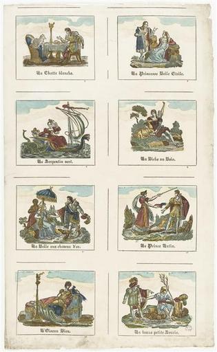 Planche de contes (la Chatte Blanche...la Bonne Petite Souris) (titre factice)_0