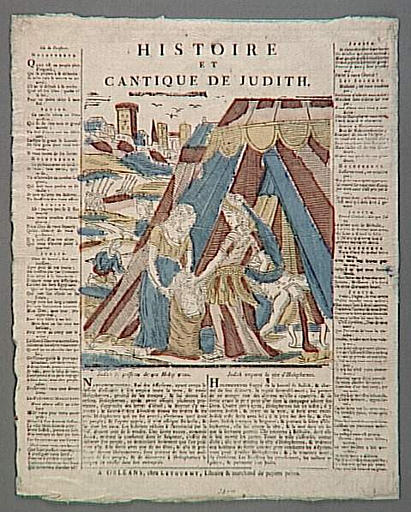 HISTOIRE / ET / CANTIQUE DE JUDITH. (titre inscrit)_0