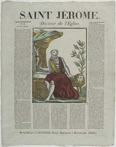 SAINT JEROME, / Docteur de l'Eglise (titre inscrit)_0