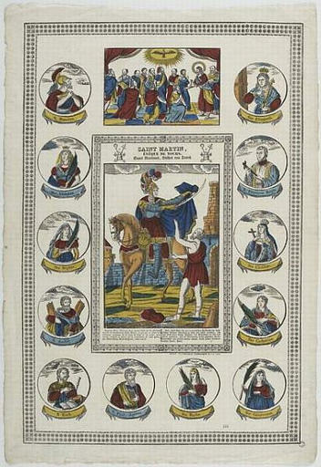 SAINT MARTIN, / EVEQUE DE TOURS (titre inscrit, français, allemand, gothique)_0