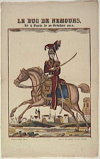 LE DUC DE NEMOURS, / Né à Paris le 25 Octobre 1814. (titre inscrit)_0