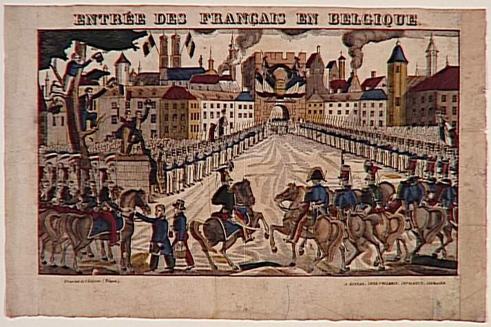 ENTREE DES FRANCAIS EN BELGIQUE. (titre inscrit)_0