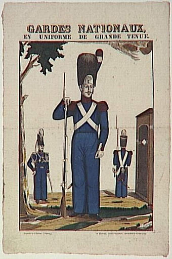 GARDES NATIONAUX, / EN UNIFORME DE GRANDE TENUE. (titre inscrit)_0