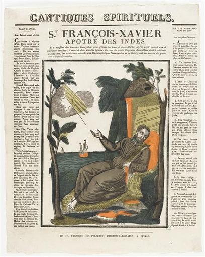 CANTIQUES SPIRITUELS. / S.T FRANCOIS-XAVIER / APOTRE DES INDES. (titre inscrit)_0