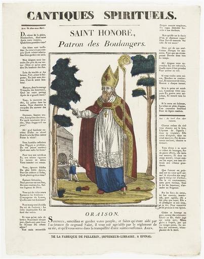 CANTIQUES SPIRITUELS. / SAINT HONORE, / Patron des Boulangers. (titre inscrit)_0