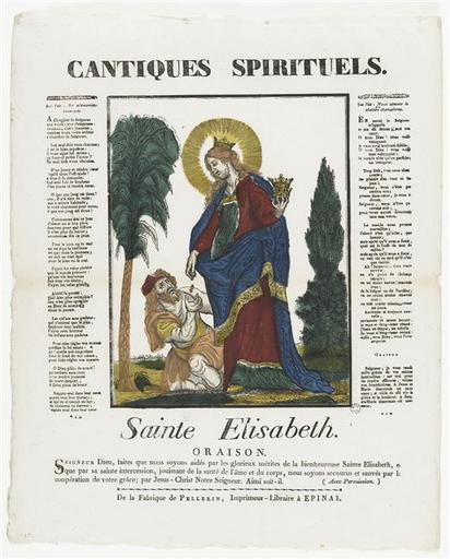 CANTIQUES SPIRITUELS. / Sainte Elisabeth. (titre inscrit)_0